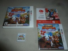 NINTENDO 3DS GAME SONIC SEGA BOOM SHATTERED CRYSTAL W CASE & MANUAL COMPLETE