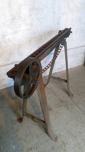 ANTIQUE INDUSTRIAL OLIVER PRECIOUS METAL WIRE STRETCHER MACHINE - Picture 6 of 9