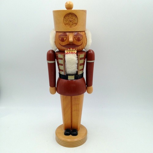 Expertic Erzgebirge Handmade Wooden Nutcracker 15 Inch Germany Vintage