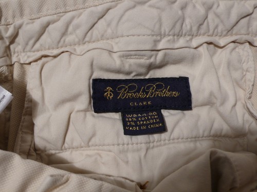 Brooks Brothers Herren hellbraun Baumwolle Stretch Clark Hose Gr. 34 x 30 - Bild 6 von 6