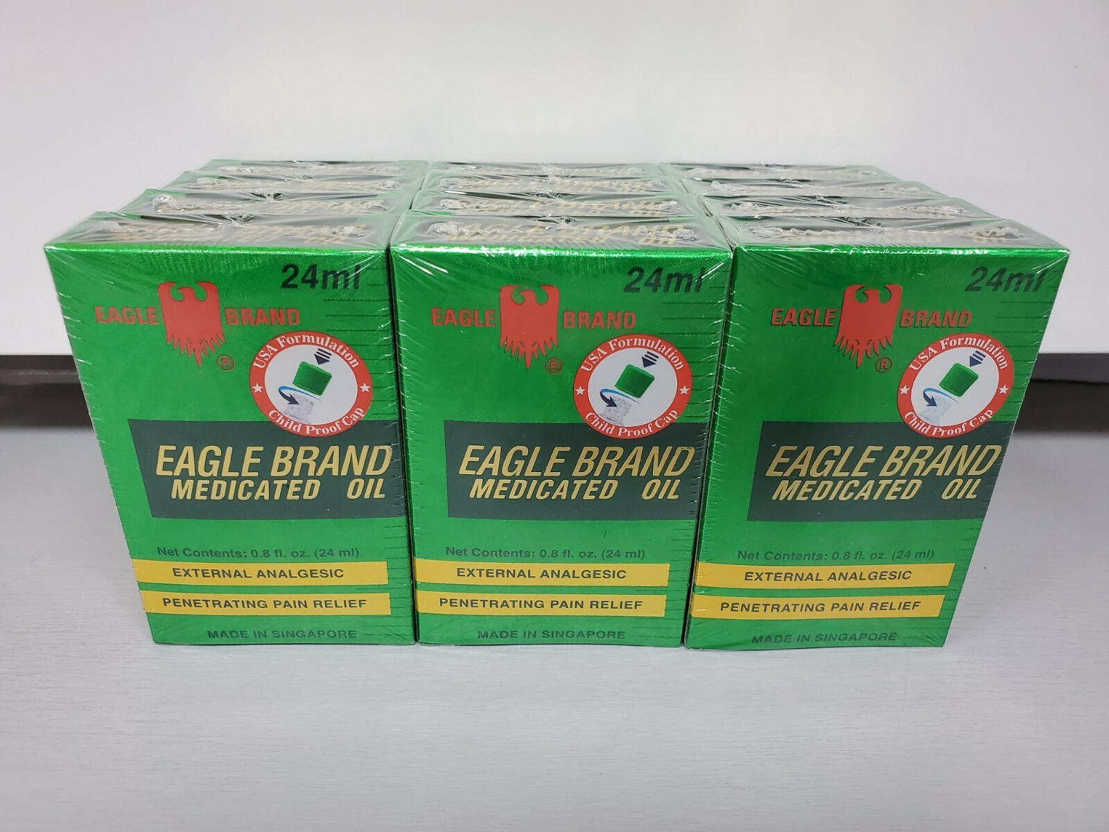 Eagle Brand Medicated Oil 0.8 Oz 24 ml Bottle x 12 1 Dozen Dau