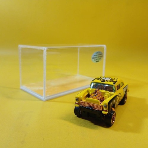 Hot Wheels '55 CHEVY BEL AIR GASSER Yellow (WANGSTAR CUSTOM) Limited REAL RIDERS - Picture 14 of 15