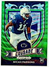 MICAH PARSONS 2021 Prizm Draft Picks CRUSADE Green Wave RC #175 NITTANY LIONS