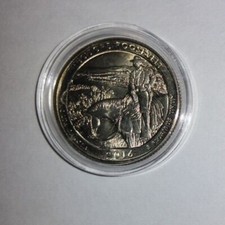 2016 - P Mint - UNC - Theodore Roosevelt - North Dakota Quarter + Coin Capsule!