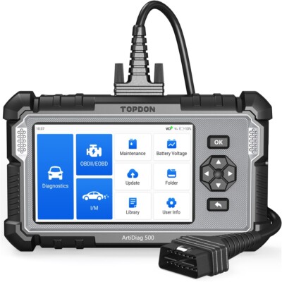  2024  TOPDON ArtiDiag500 KFZ OBD2 Diagnosegerät 6Services 4System CAN-FD DE