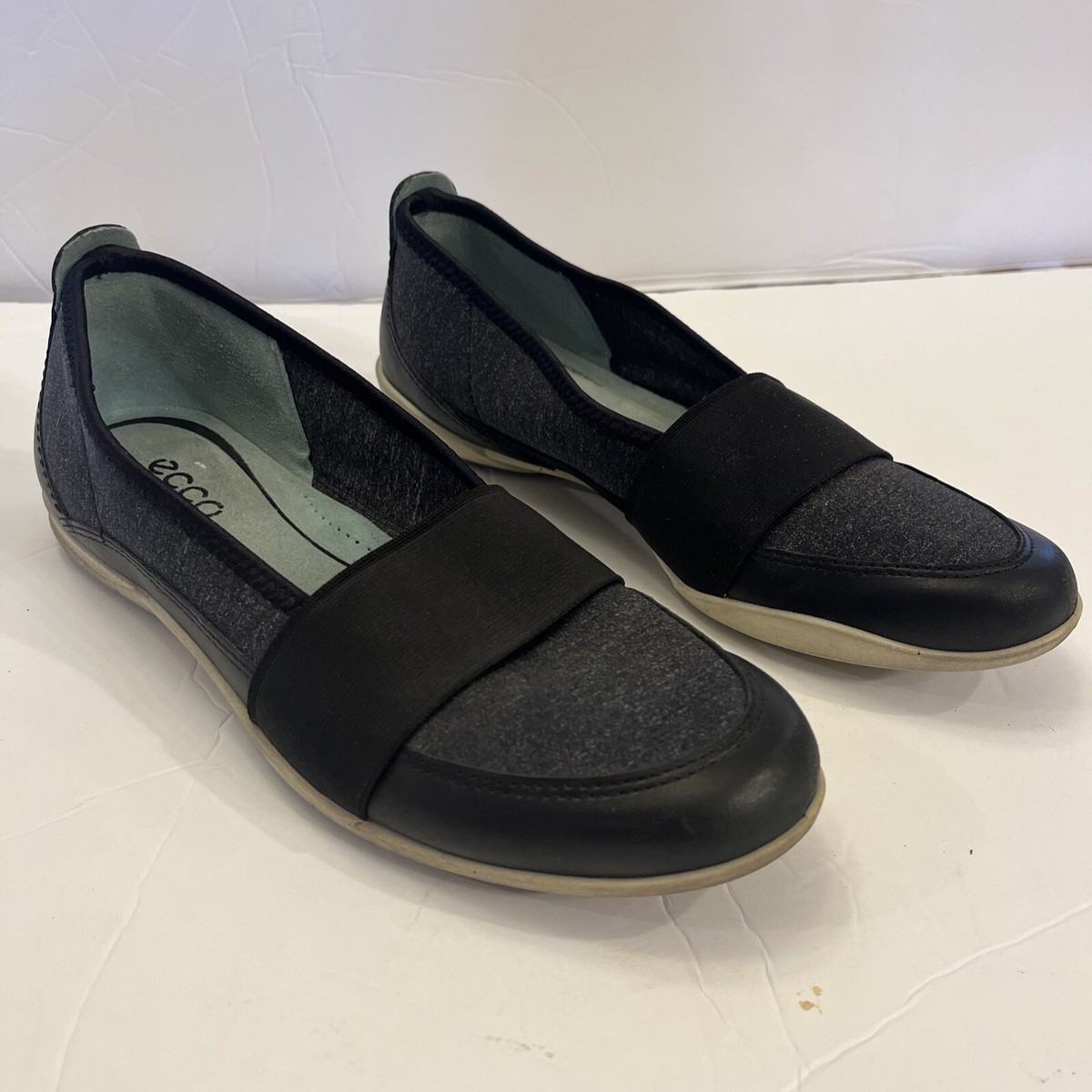 Ecco Bluma Ballet Flats Loafers Shoes Womens Size 37 EU US Black