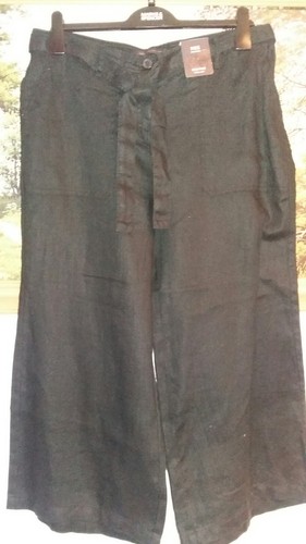 M&s collection pure lin cropped Femme Pantalon UK10 afficher le titre d'origine M&s collection pure lin cropped Femme Pantalon UK10 afficher le titre d'origine