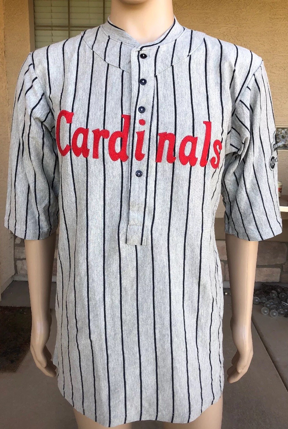 St. Louis Cardinals Pinstripe Jersey Shirt MLB Baseball Throwback Size
