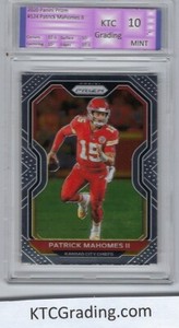 2020 Panini Prizm #124 Patrick Mahomes Graded Mint KTCGrading