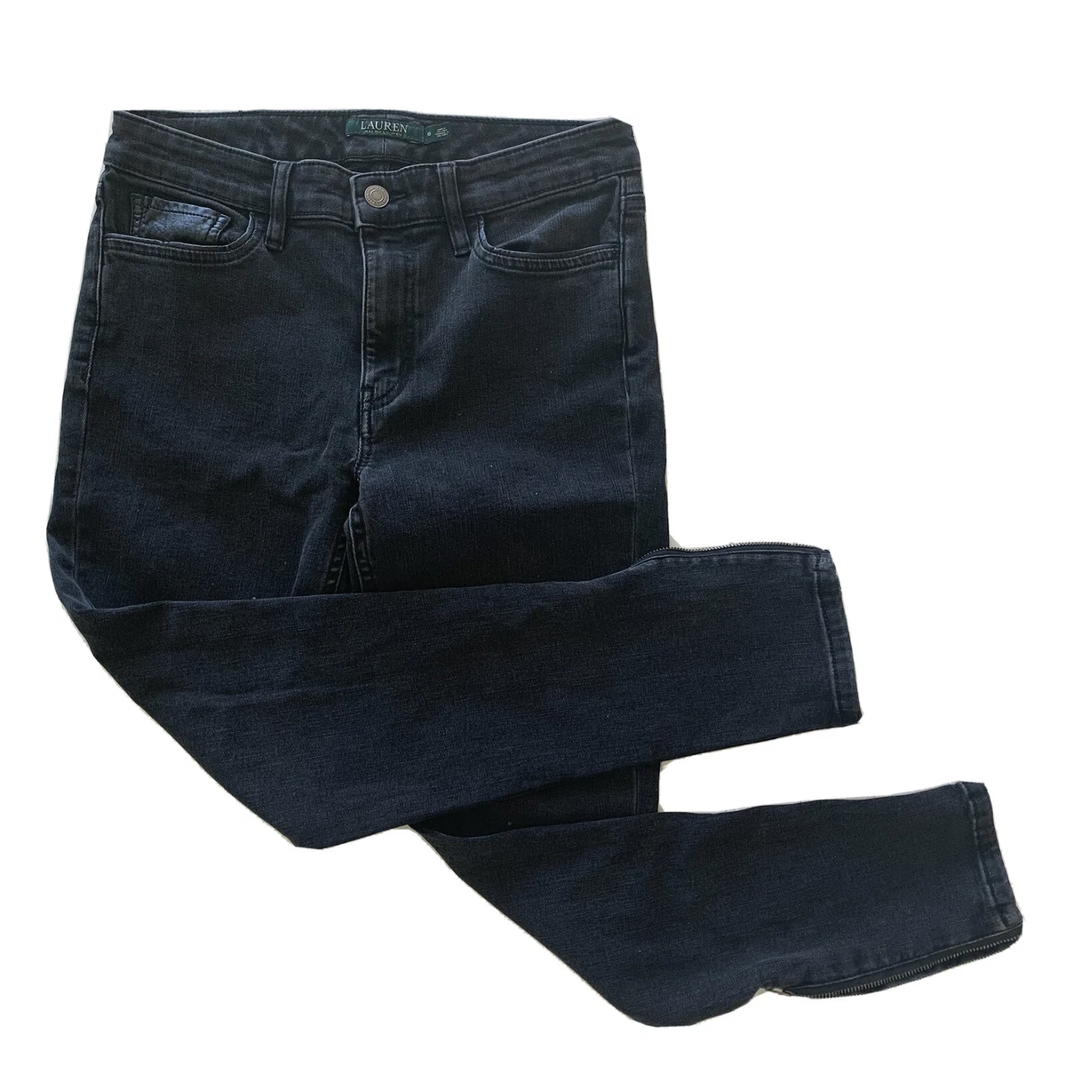 Ralph lauren black skinny jeans hotsell