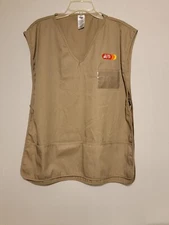A & P Supermarket Grocery Store Beige Uniform Smock