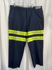 Cintas Mens 44x29 Hi-Vis High Visibility Reflective Uniform Navy Blue Pants
