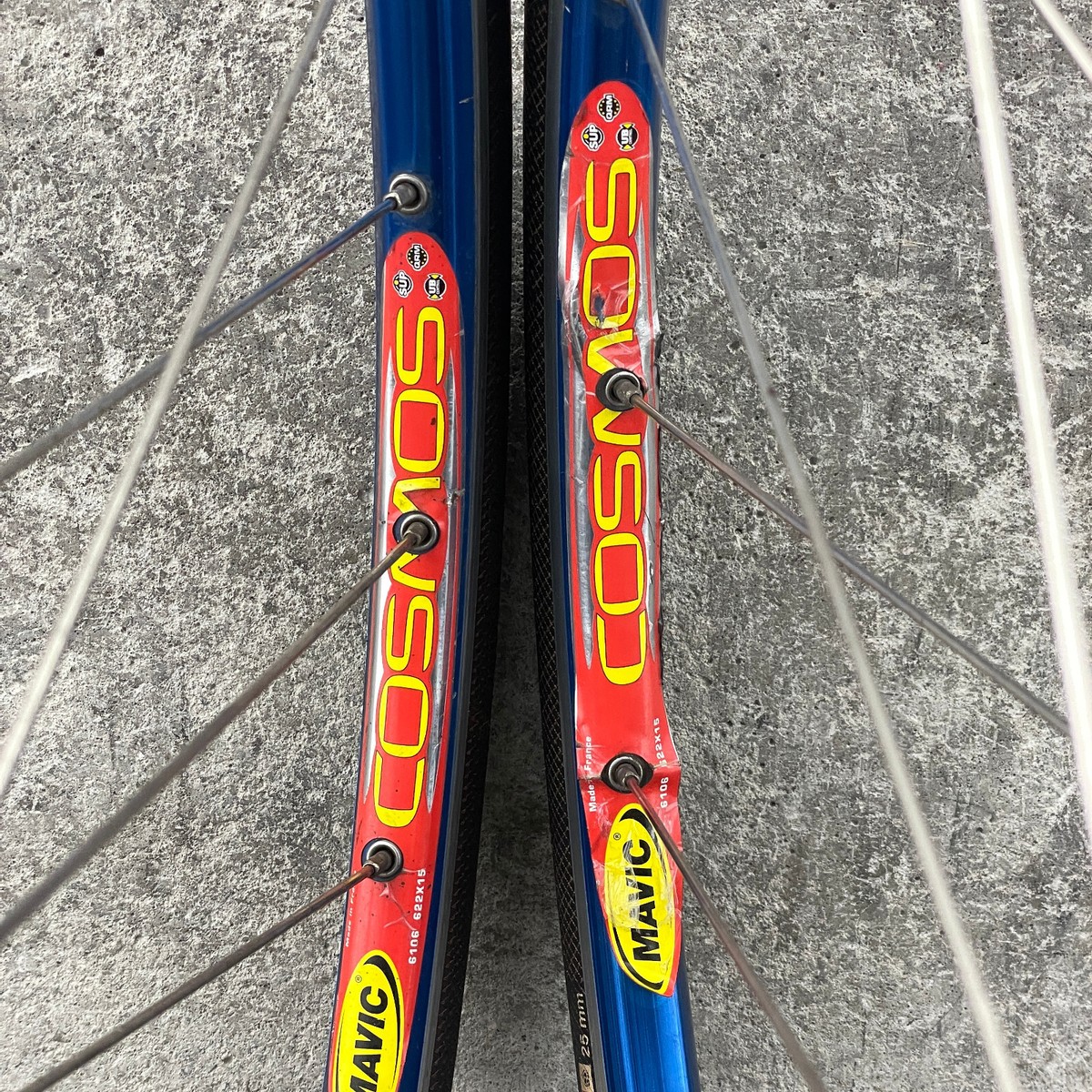 MAVIC COSMOS 700cクリンチャーホイール前後セット Yahoo!オークション - MAVIC COSMOS 700C用ホイール前後セット