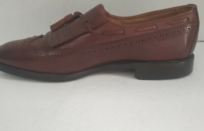 Allen Edmonds Colfax Brown Leather Kilt Tassel Wingtip 