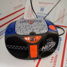Nerf N-Strike CD Player Boom Box AM/FM Radio Tested Read Description