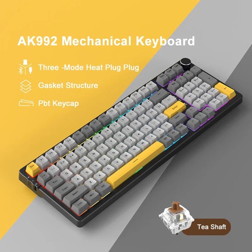Gaming Mechanical Keyboard RGB 100 Keys Hot Swap Keyboard 5.0 Bluetooth Wireless - 第 16/31 張圖片