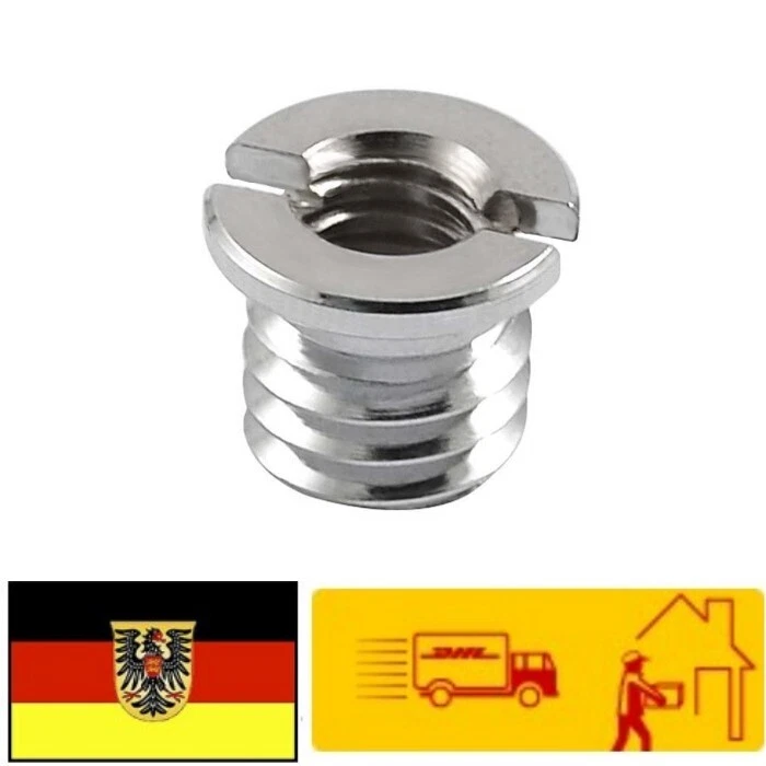 Adattatore filettatura treppiede 1/4" - 3/8" filettatura interna/esterna fotocamera treppiede
