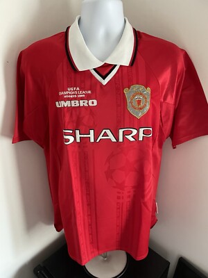 Manchester United Umbro Champions League Winners 1999 Shirt Mens