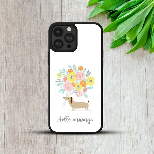 DACHSHUND CASE FOR IPHONE SAMSUNG HUAWEI GOOGLE WIENER DOG FLORAL PHONE COVER - Picture 13 of 13