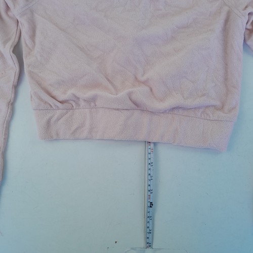 JUICY COUTRE Jacket 14-15 Years Pink Girls Towelling Track Top Mock Neck Crop - Picture 10 of 10