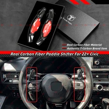 For 2022-2025 Honda Civic Carbon Fiber Steering Wheel Paddle Shifter Extension