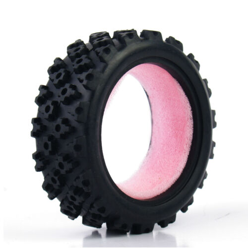 4Pcs 1/10 Rubber Rally Tires&Foam Filler For HPI HSP RC 1:10 Off Road Model Car - Picture 7 of 7