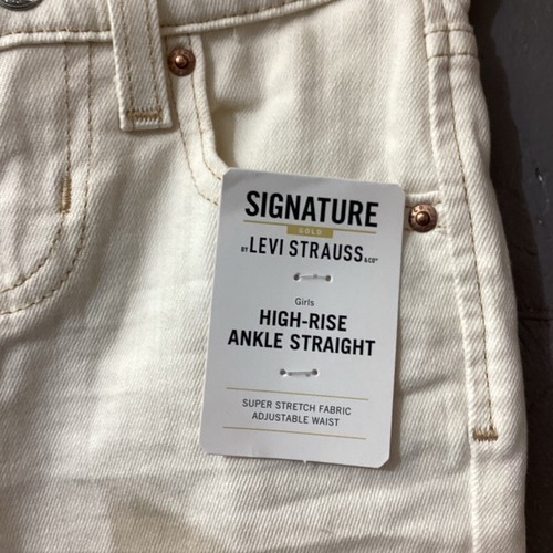 Signature by Levi Strauss & Co. Girls' High Rise Ankle Straight Jeans - 4 - NEW - Picture 5 of 8