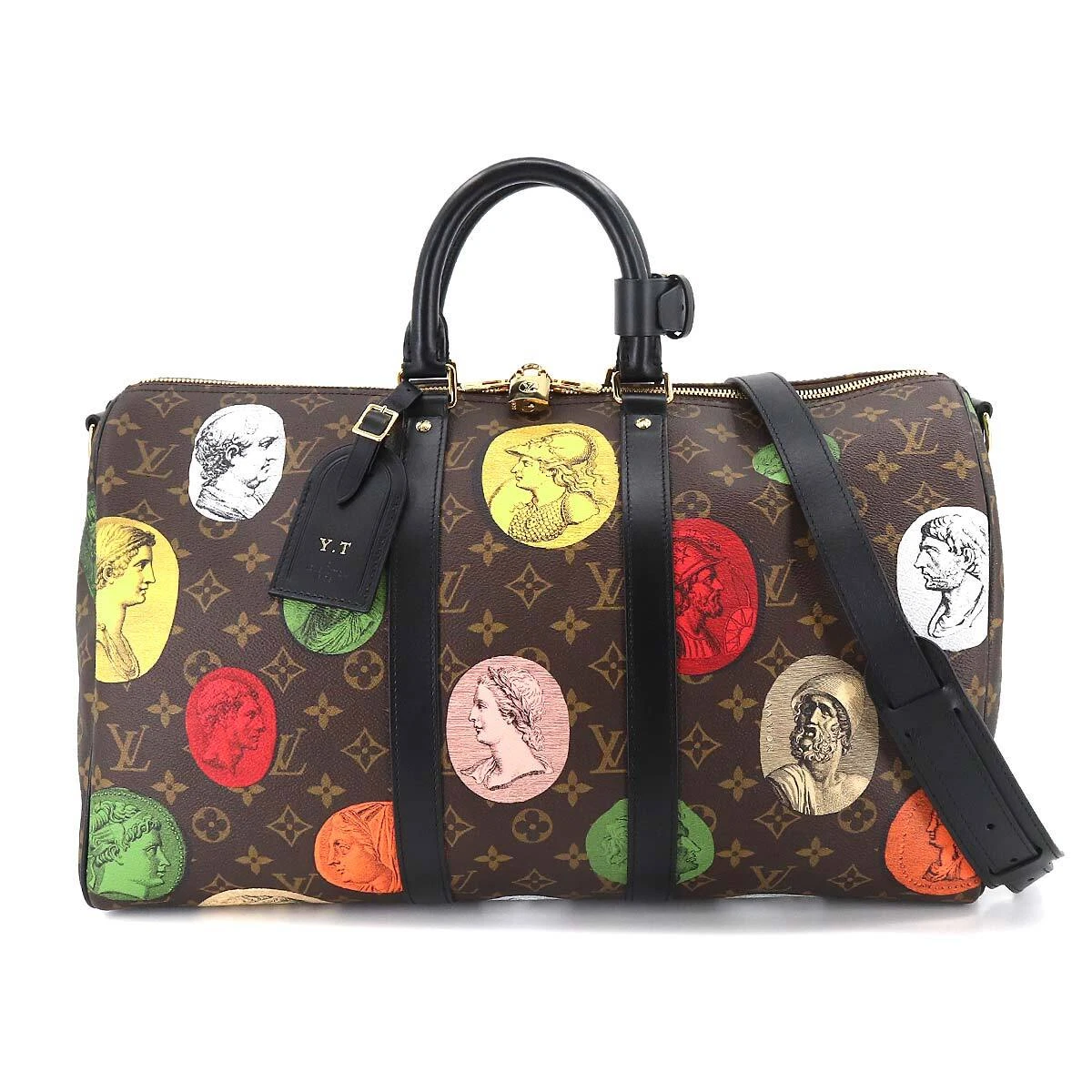 LOUIS VUITTON Monogram cameo Keepall Bandoliere 45 Luggage M59261 
