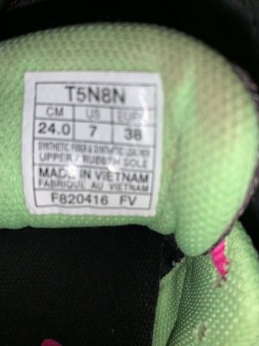 Asics Gel-Venture 5 Womens Size 7 Athletic Running Shoes Green Pink Gray T5N8N - Picture 4 of 7