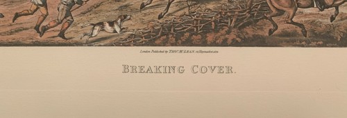Etching "BREAKING COVER" by Henry Alken. - Picture 3 of 7