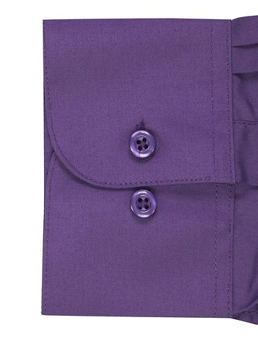Herren Knopfleiste formelles Kleid Shirt Langarm einfarbig normale Passform - Bild 62 von 82