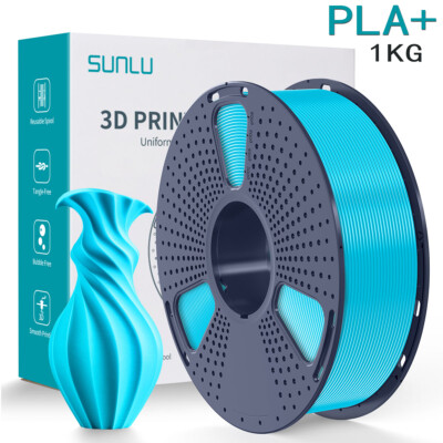 SUNLU 1KG Cyan PLA+ 3D Printer Filament 1.75mm PLA Plus For FDM 3D Printers