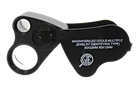 30X 60X Illuminated Jewelers Eye Loupe Foldable Magnifier Bright LED Light Gold