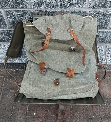 Esercito Svizzero Telaio Zaino Sale /Pepe Vintage 1958 Hans Bigler