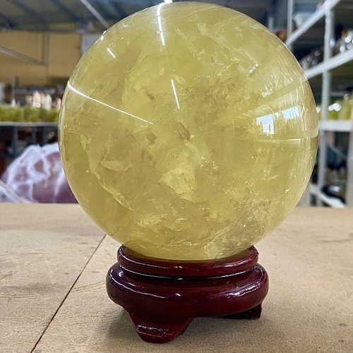 5.32LB Natural Yellow crystal ball Quartz Citrine sphere Mineral healing - 第 10/15 張圖片