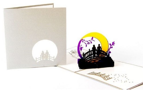 BC Worldwide Ltd handmade 3D pop up Valentine's card anniversary engagement gift - Picture 4 of 8