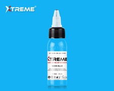 NEON BLUE Xtreme Ink Premium Bright Solid Color Tattoo Pigment Made in USA