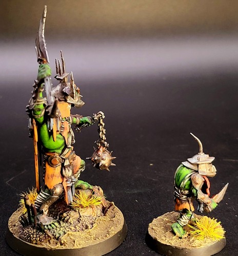 Painted Killaboss with Stab-grot Orruk Warclans Warhammer Age of Sigmar - Picture 5 of 6