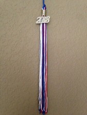 2018 Graduation Tassel Red White and Blue