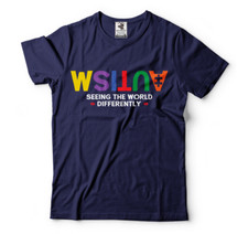 Autism Seeing the World Differently Autistic Awareness consciousness day T-shirt