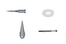 Paasche FN-1 Needle, FT-1 Tip,F-185 Packing, F-192 Air Valve Plunger