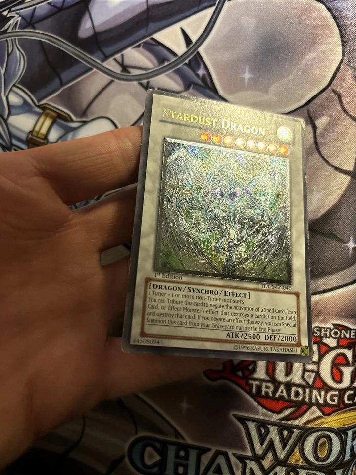 (LT) Yugioh Stardust Dragon TDGS-EN040 Ultimate Rare 1st Edition MP/LP - Image 3 of 4