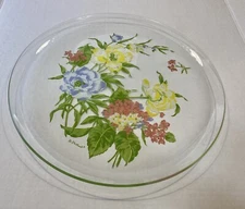 Beautiful D. Porthault Round Glass Platter