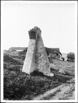 Ruin of a triple joined arch at Mission Santa Inez 1907 California Old Photo