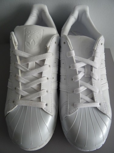Adidas Superstar Puntera Brillante Zapatos de Entrenador BB0683 Reino Unido 5 eu 38 EE. UU. 6.5 NUEVOS + CAJA - Imagen 4 de 6