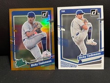 2023 Panini Donruss Orange Foil/Base Rated Prospect Ricky Tiedemann#35 Blue Jays