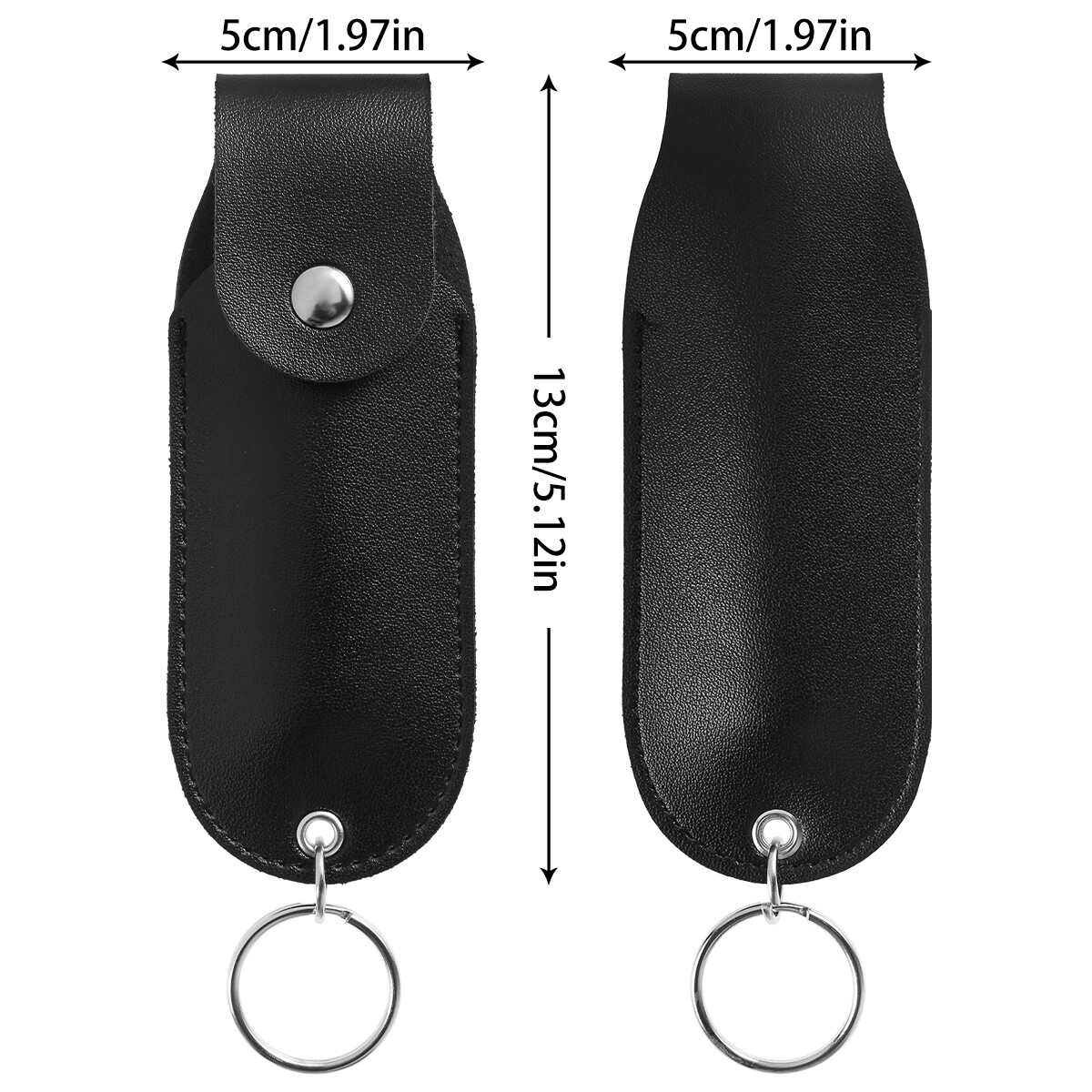 Pepper Spray Pouch PU Leather Pepper Spray Holster Mini Portable Women