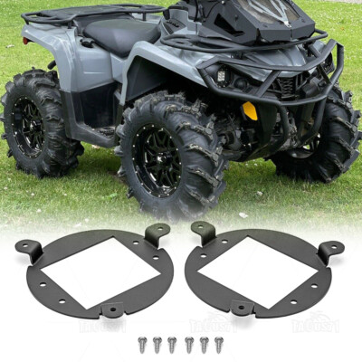 LED Headlight Pod Bezel Mount Bracket For Can-Am Outlander Max L 400 450 500 570