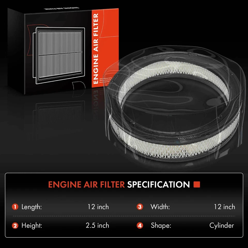 发动机空气过滤器适用于吉姆西 C15 Suburban C25 Suburban Jimmy Oldsmobile Toronado — 第 2/4 张图片