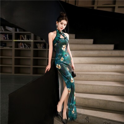 formal navy blue dresses for women Navy Blue Sequins One-Shoulder Prom Dresses With Slit, Evening Dress, MP941